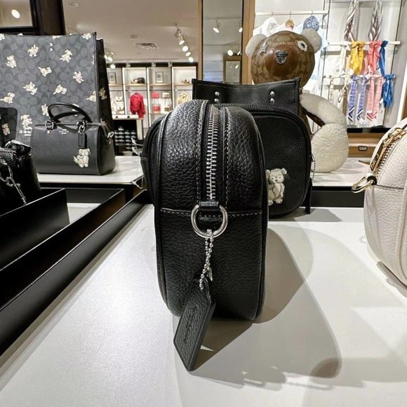Coach CC791 Jamie Camera Bag With Happy Dog In Silver/Black Multi - Picture 4 of 6